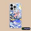 Game GI Mualani Silver Plating Magsafe Mobile Phone Case for iPhone 17 16 15 14 13 12 11 Air Pro Max Plus Colorful Cover