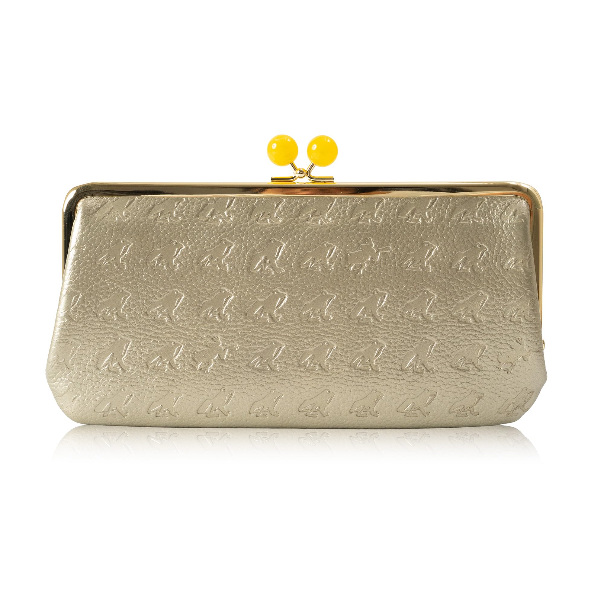 Essence of Poison Серия OSANPO Женский длинный кошелек на застежке, Кожа коровы, DES-3504 (Золото)