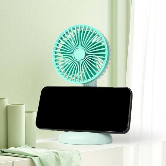 Personal Handheld Fan with Detachable Base 3 Speeds USB Rechargeable Small Desktop Fan Adjustable 90 Degree Tilt Mini Fan for Travel Indoor Outdoor