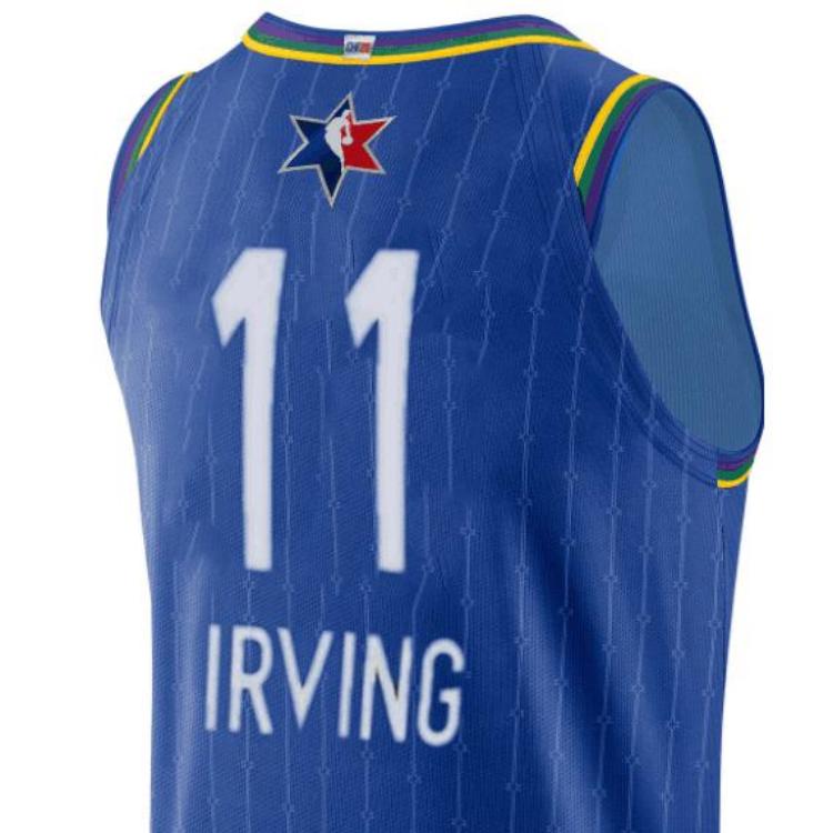 Nike NBA All-Star Edition Authentic Jersey 2020 Chicago Kyrie Irving No. 11 Men Tops Blue CJ1033-497