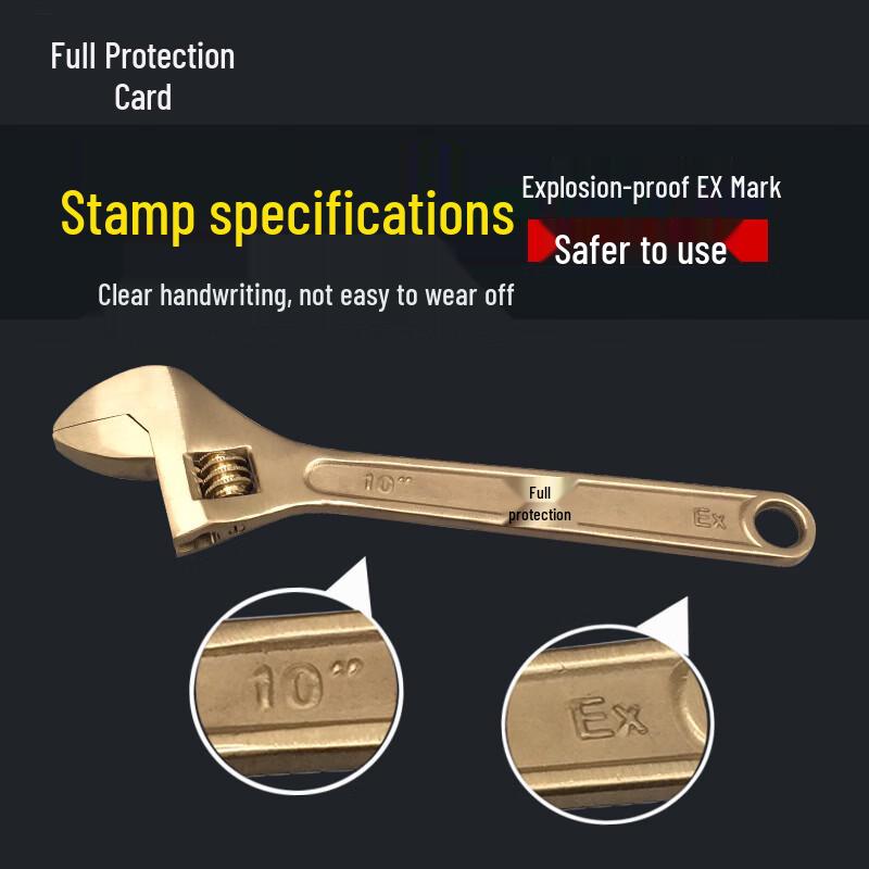 Explosion-Proof Aluminum Bronze Adjustable Wrench