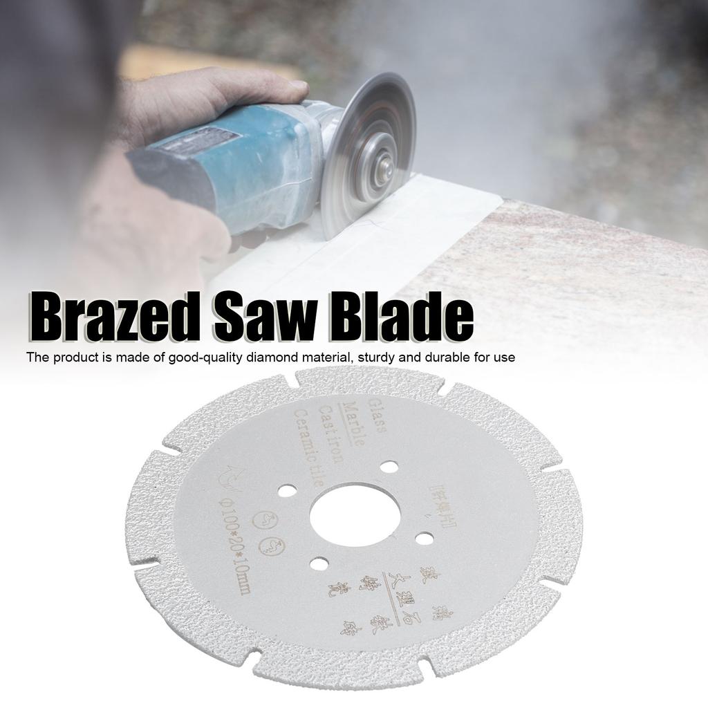 Brazed   Saw Blade Marble Cutting Disc Polishing Grinding Wheel Hardware Tools Silver