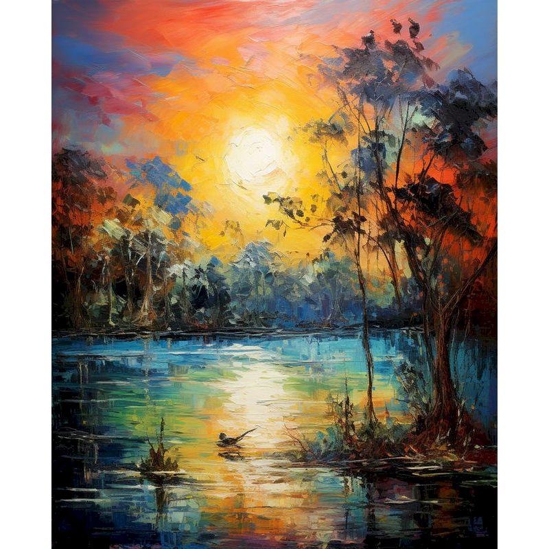 GATYZTORY 5D Diy Diamond Painting For Adults Kits Beach Sunset Landscape Mosaic Rhinestones Cross Stitch Full Round Drill Embroi