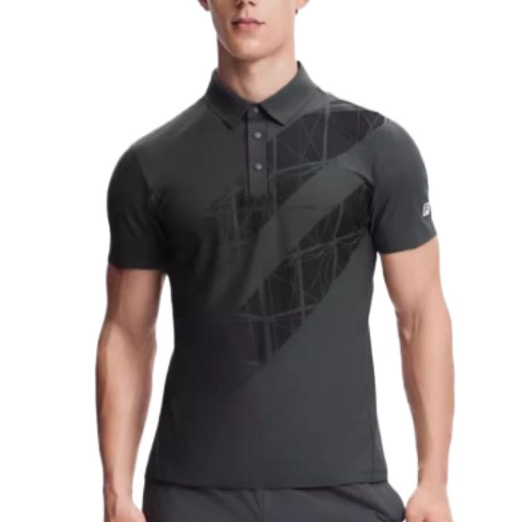 Fila Fitness Series Solid Color Simple Thin Letter Stripe Print Cool Breathable Comfortable Golf Fitness Tennis Short Sleeve Polo Shirt A11M421105F-DY