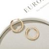 Minimalist Geometric Twisted Hoop Earrings for Women Simple Circle Gold Color Huggies Earring Ear Buckle Fashion Party Jewelry
