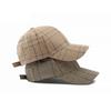 Spring Autumn Men's Plaid Baseball Cap Women's Outdoor Sunscreen Hat Ponytail Panama Cap Visor Hats