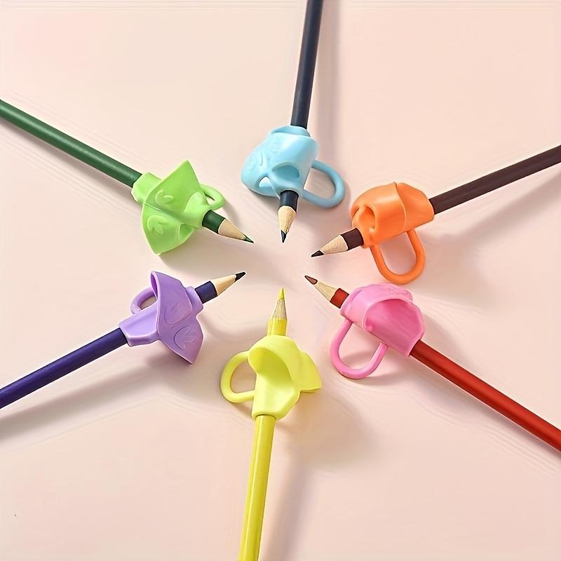 5 Pcs Soft Rubber Pencil Holder Corrector Set for Kindergarten and Primary School Students Writing Posture Aid