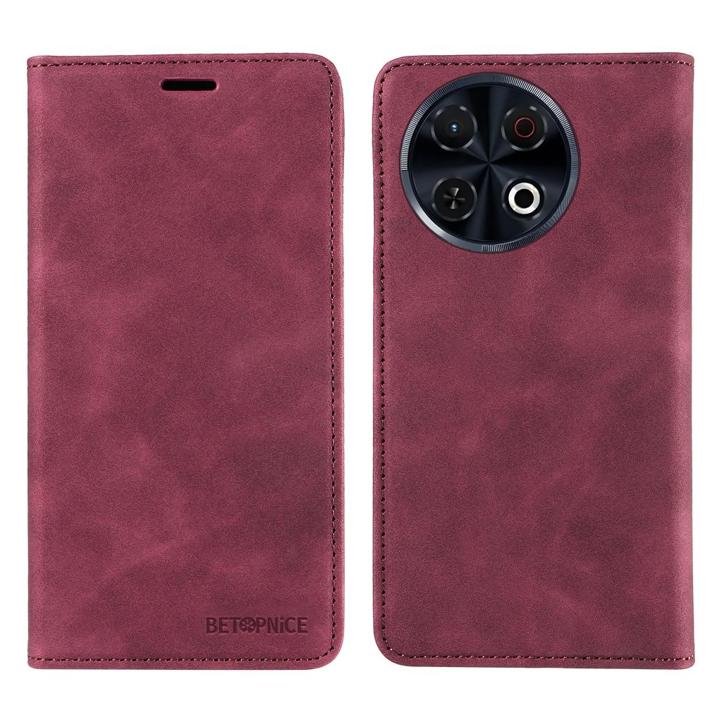 BETOPNICE 003 For TECNO Spark 30 Pro 4G Wallet Case Leather Phone Cover with Stand