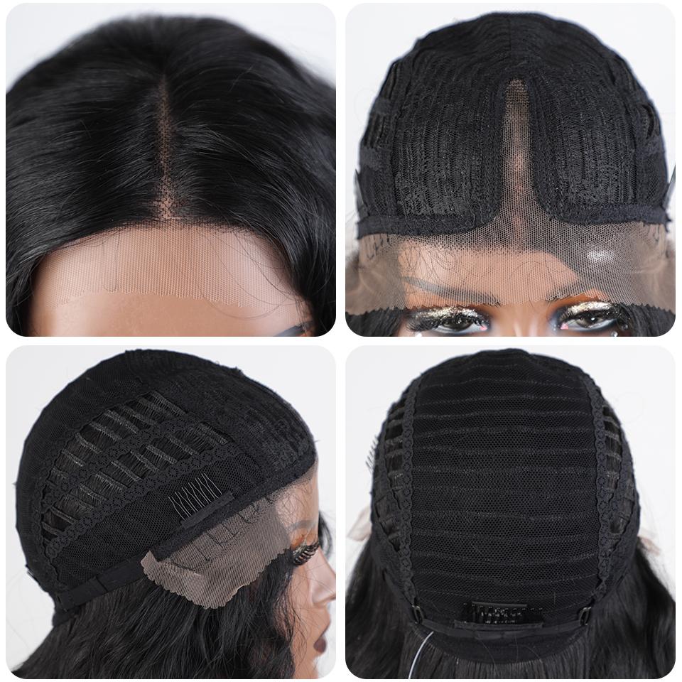 Perruque en Dentelle Synthétique Noble pour Cosplay 30-40 Pouces Longue Perruque Ondulée Perruque Blonde Ombrée Perruque en Cheveux Synthétiques Perruques Pour Femmes Noires Perruque en Dentelle