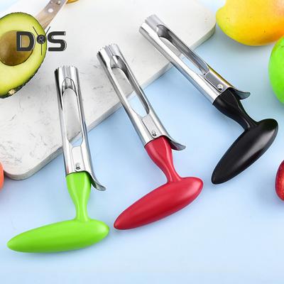 Werkzeug zum Entfernen des Fruchtkerns mit scharfen, gezackten Klingen. Einfach zu verwendendes, tragbares Multifunktionswerkzeug zum Entkernen von Früchten