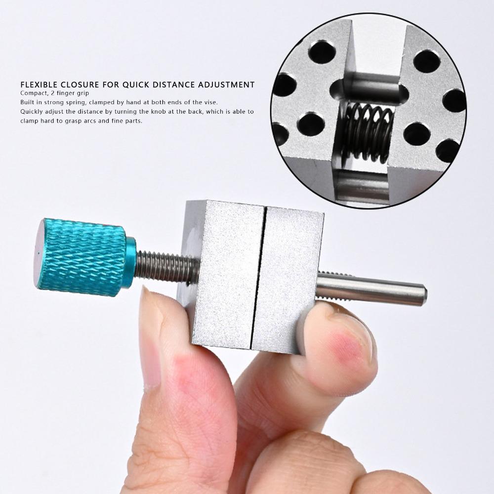 9pcs High Accuracy Handheld Mini Bench Vise Adjustable Table Vice Clamp For Jewelry Watches