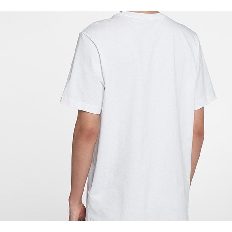 Nike Sportswear Sport Casual Breathable Round Collar Short Sleeved White Men's BQ0705-100