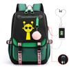 Personality Trend Cartoon Printing Double Shoulder College Style Student Leisure Schoolbag Multi-function Large Capacity