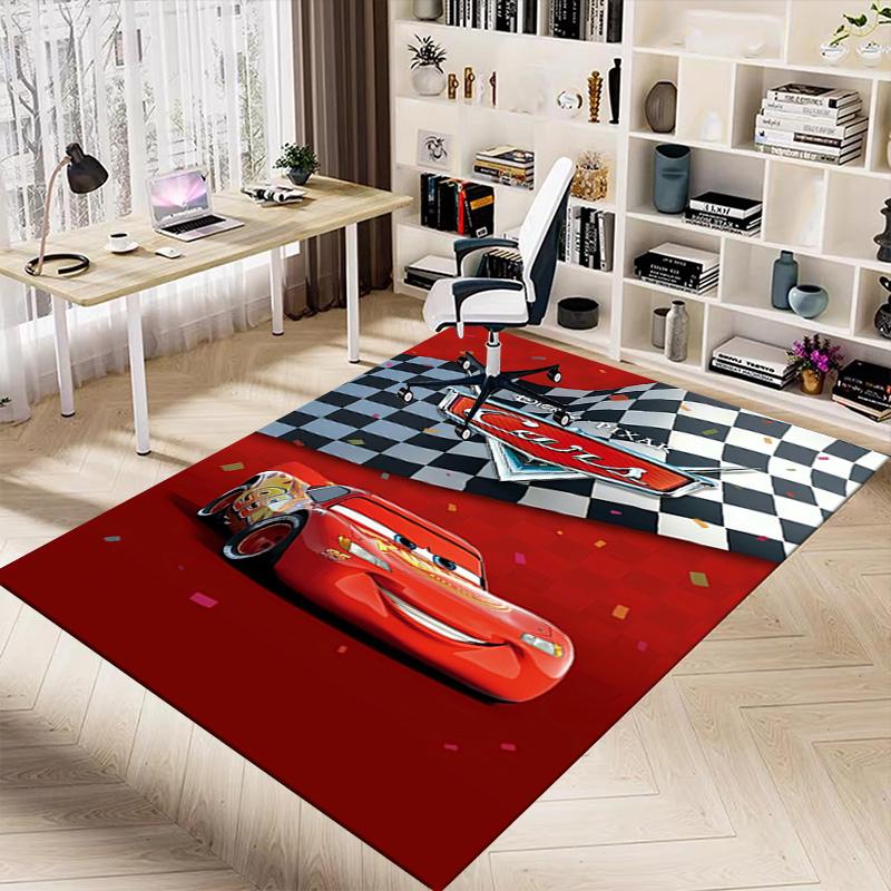 Cars Movie Poster Carpet For Playroom Bedroom Living Room Sofa Home Decorkids Game Area Rug Nonslip Floor Mat
