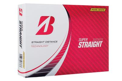 BRIDGESTONE Golf Ball SUPER STRAIGHT 2023 Model 12 Balls Pearl White