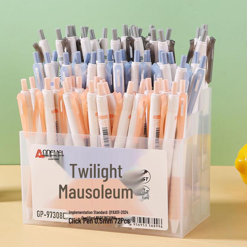 72-Pack 0.5mm Neutral Pen Refills for Students, Office, Exam - Black & Red