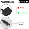 150W 58.8V 3A Charger For 14S 52V Lithium Battery Pack For 58.8V3A Li-ion Battery Charger High quality Strong With Cooling Fan