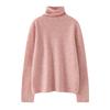 Stacked Collar Curled Cashmere Sweater for Women In Autumn and Winter 100 Pure Cashmere Comfortable Fit Pullover Sweater Seamless Integrated Sweater