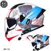 3C Certified small helmet body motorcycle open-face helmet with dual visors, suitable for men and women, with Bluetooth, full-face and half-face