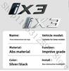 3D ABS Auto Emblem Karosserie Heck Kofferraum Fenster Aufkleber Abzeichen Dekoration Decal Auto Modifikation Für BMW ix3 ix i3 i4 i7 Zubehör
