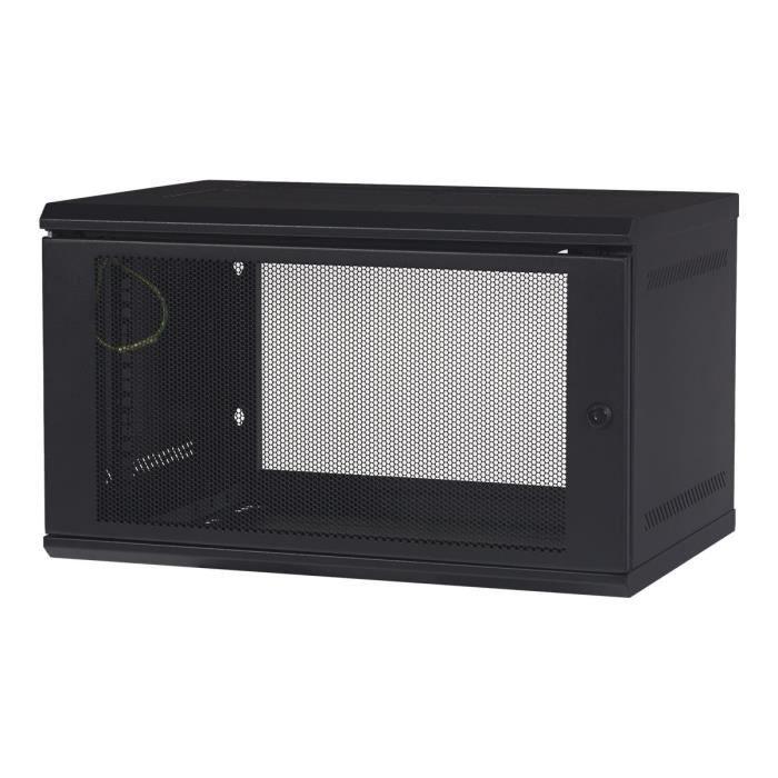 Armoire Montable Sur Mur - APC - NetShelter WX AR106 - 6U - 19 Pouces - Noir