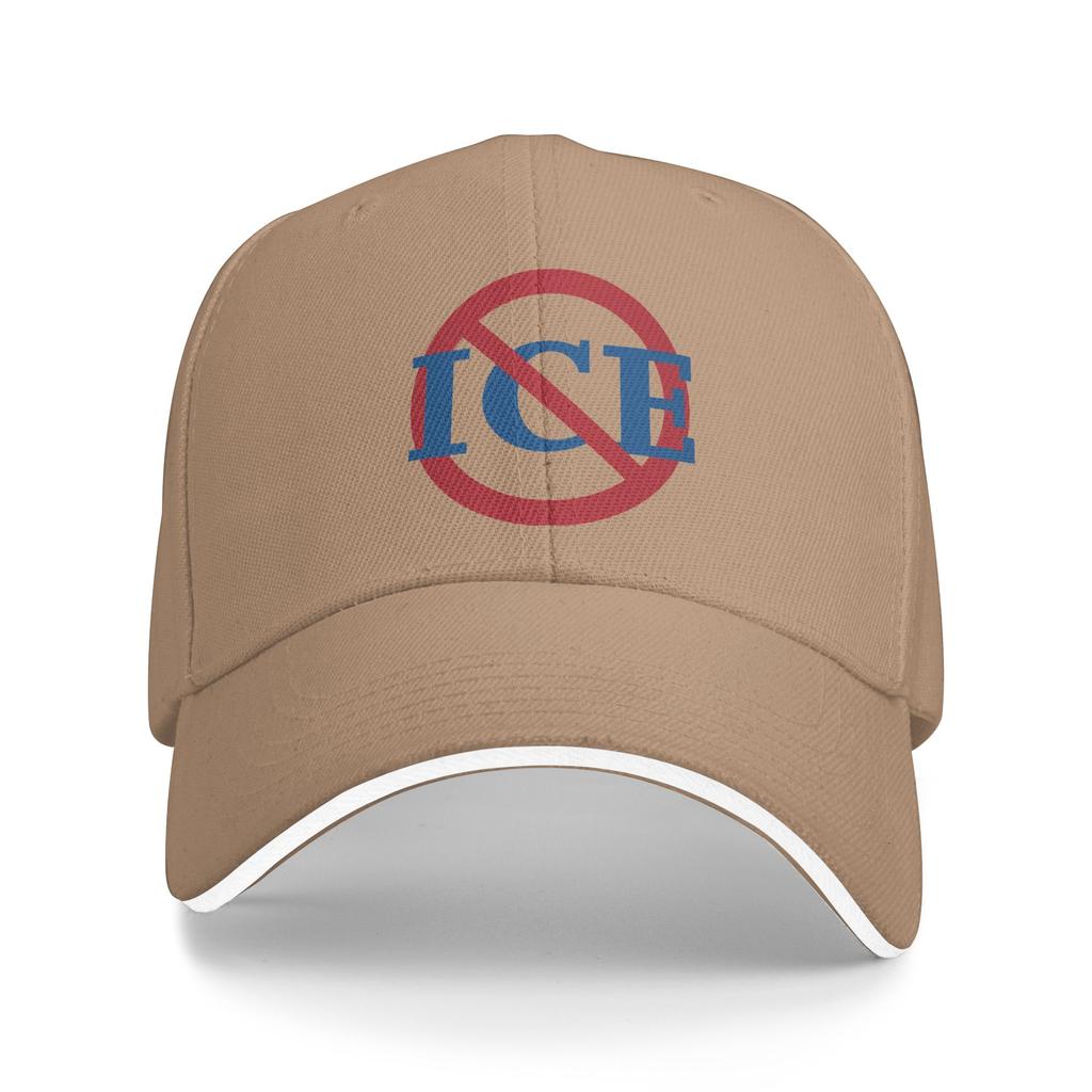 No ICE Abolish ICE Baseball Caps Vintage Sandwich Caps Unisex Breathable Dad Hat Outdoor