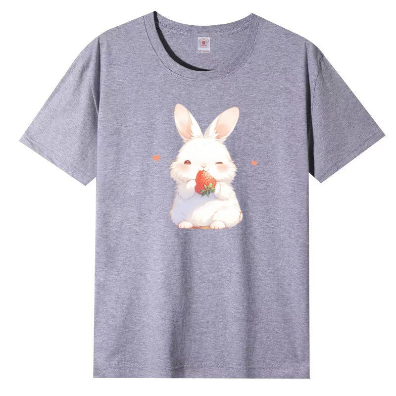 Summer New Short-sleeved T-shirt Female Cotton Loose Korean Cartoon Printing Half-sleeved Blouse