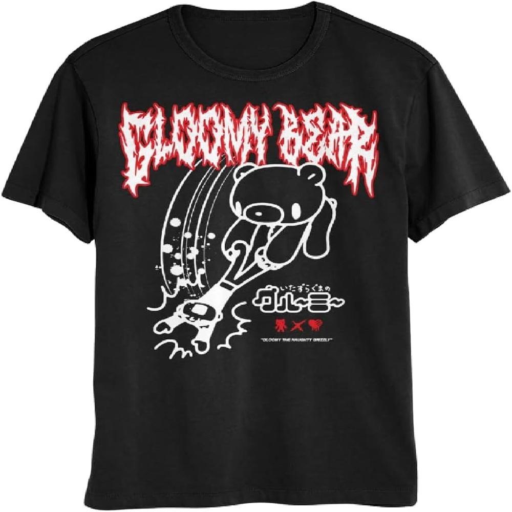 Isaac Morris Limited Gloomy Bear Slam Mens and Womens Short Sleeve T-Shirt S чёрный