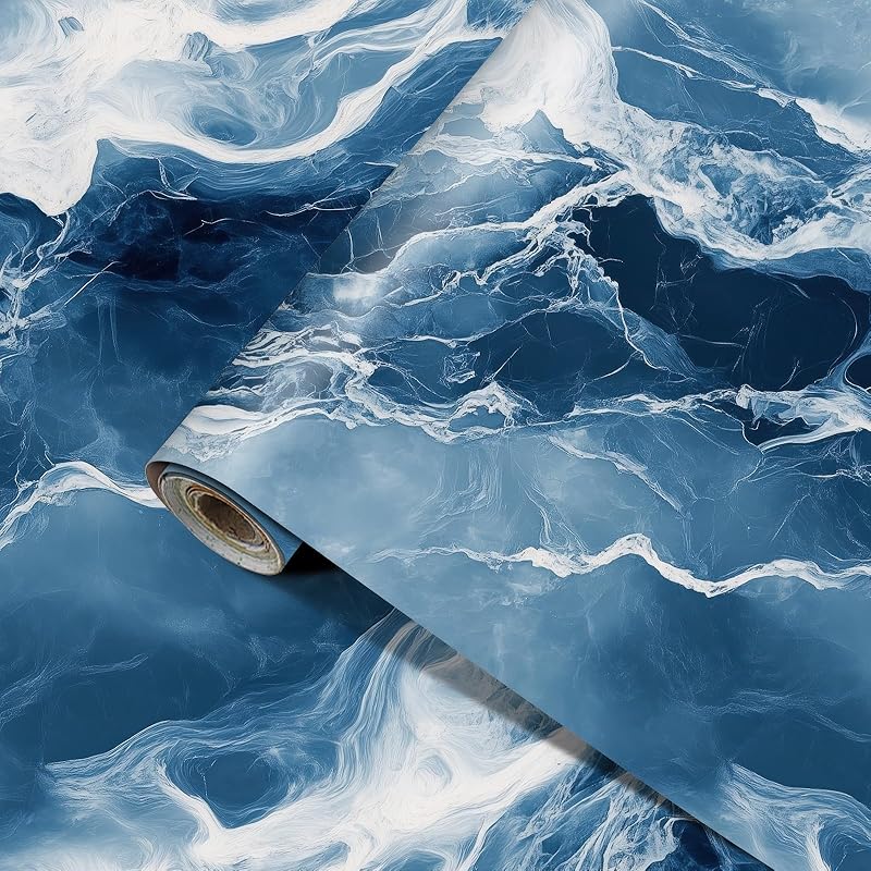 Schwarz Gold Marmor Tapete Marmor Kontaktpapier Vinyl Selbstklebend Abnehmbar Arbeitsplatte Peel and Stick Wandtapete für Renovierung Wand Arbeitsplatte