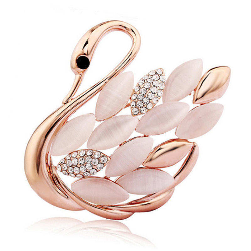 Trendy Elegant Swan Pattern  Brooch Pins  Brooches Pins Clips