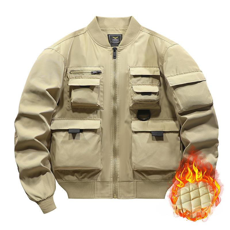 Куртка мужская американская винтажная бейсбольная куртка функциональная куртка Charge — фото 9