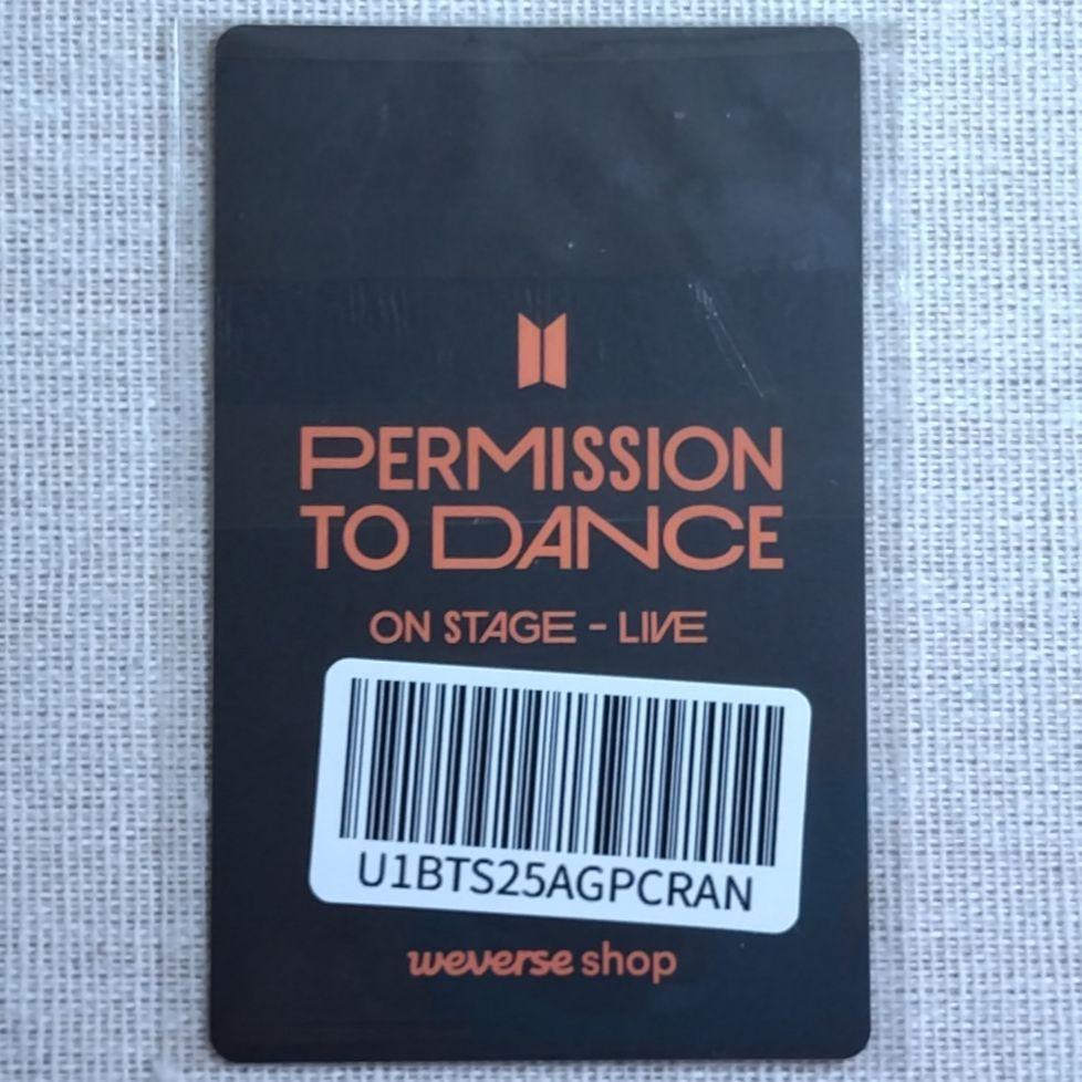 [USED] BTS PTD LIVE WG Purchase Bonus SUGA Trading Card