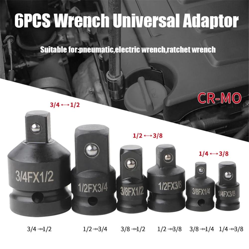 Socket Converter Adapter Set for Handheld Tools Reducer Adapter 1/4 1/2 3/8 3/4 for Car Auto Bike Workshop Repair Tools