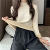 WTEMPO Thickened Sweater Women's Turtleneck Fleece Lined Knitting Top Long Sleeve Pullover Y2k Jumper Autumn Winter Knitwear