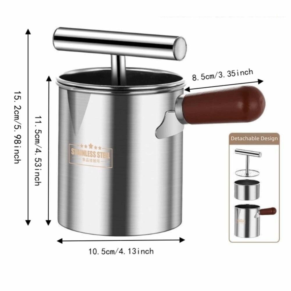 Press Type Manual Fruit Juicer Stainless Steel Fruit Residue Separator  Fruit Preparation
