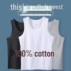 Men's Cotton Sleeveless Vest: Casual Plus-Size Athletic Base Layer for All Seasons