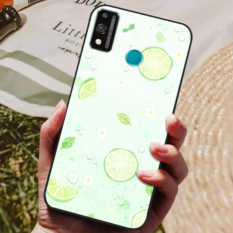 Pour Honor 9x lite Étui Loup Dessin Animé Silicone Souple TPU Coque Arrière Pour Huawei Honor 9X lite Étuis de Téléphone Honor9x Lite Fundas Coque