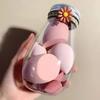 Sada 6 kusů houbiček na make-up Blender v lahvičce Bez latexu Pro suché i mokré použití Tvar kapky nebo tykve Podkladová báze Kosmetický make-up Blender