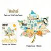 Maple Leaf Metal Fridge Magnet: National City Souvenir & Cultural Craft