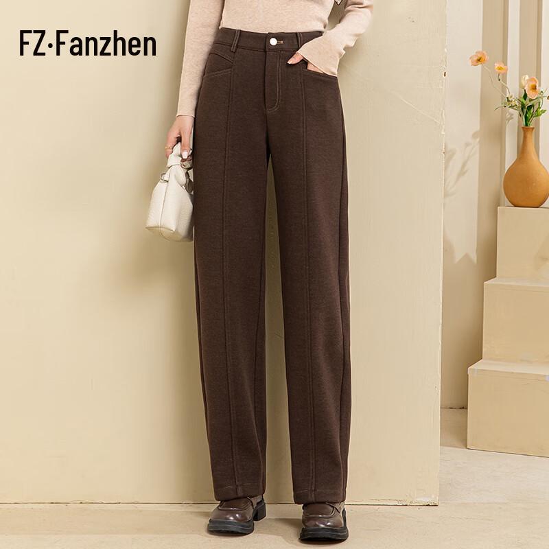 

Women s High-Waist Loose Wide-Leg Winter Trousers 26
