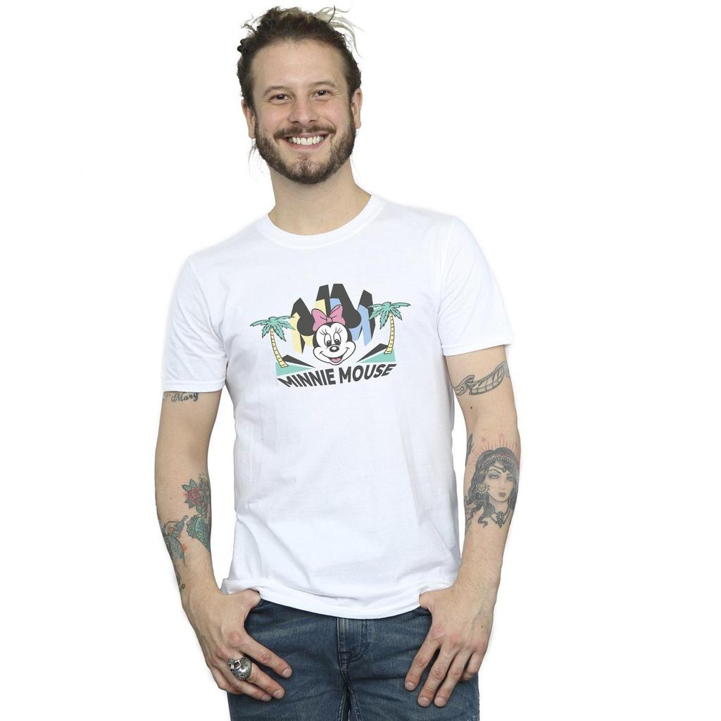 Disney Mens Minnie MM Palm T-Shirt