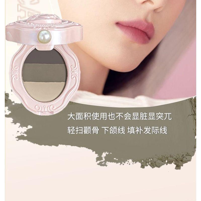 COLORROSE - Western Antique Embossed Tri-Color Eyebrow Powder