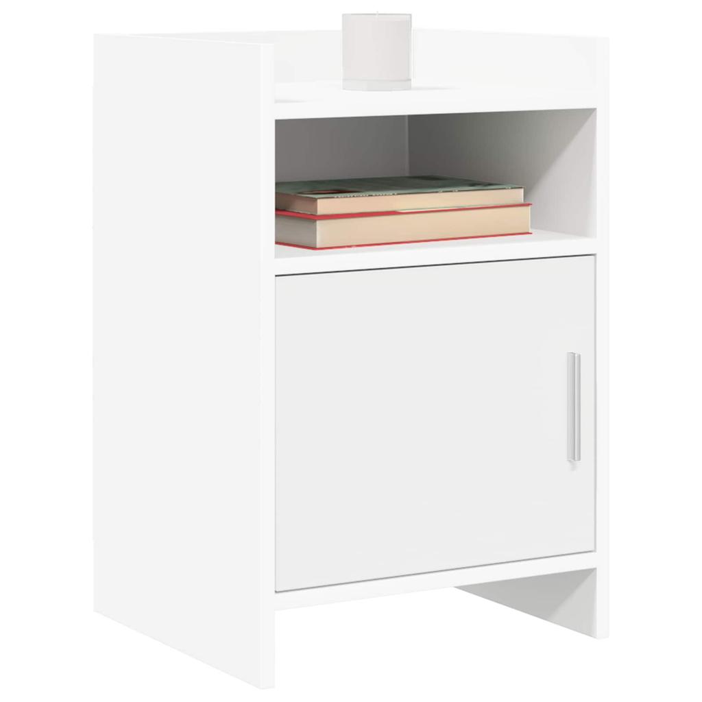White Nightstands 40 x 36 x 60 cm Particleboard