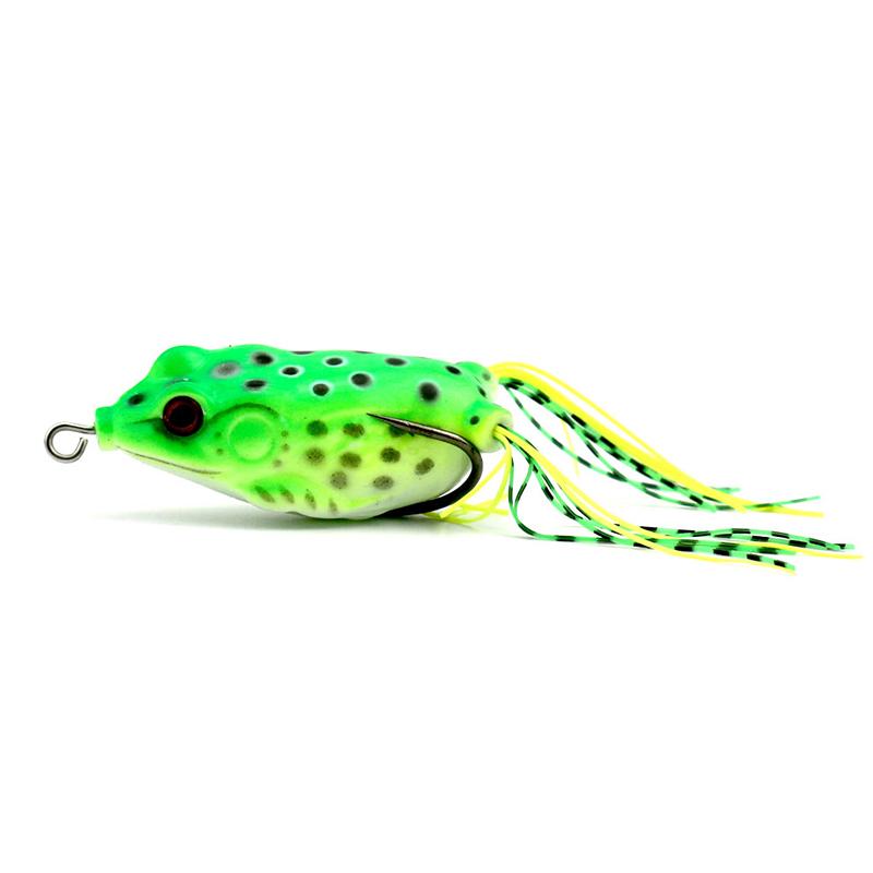 HENGJIA Topwater Frog Agn Plastic Bionic Wobbler lokker for Abbor Bass Pike Trout