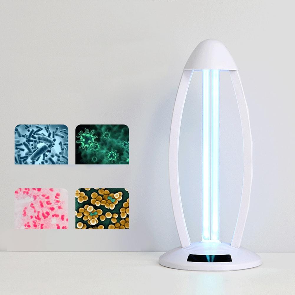 Dual Tube Ultraviolet Light Lamp Remote Control Timing Table Light for Home Hospital UseUS Plug