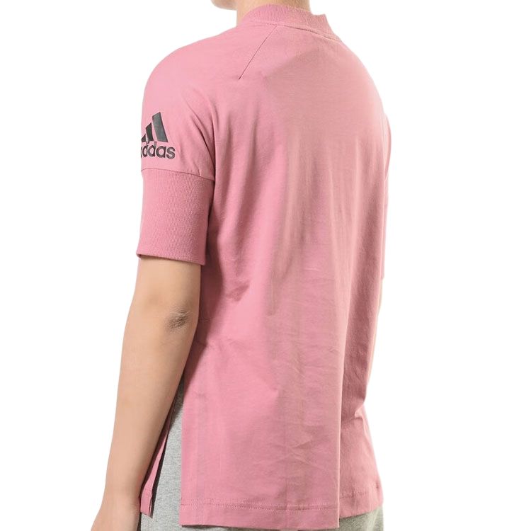 Adidas W Zne Tee Logo Print Round Neck Casual Sports Short Sleeve T-Shirt Women Tops Pink CZ2823