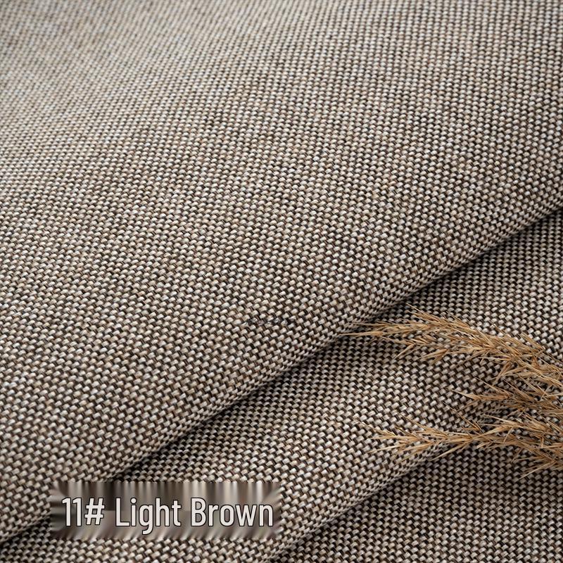 Coarse Plain Linen Fabric: Soft Upholstery, Car Seat, Chair Cushion, Tablecloth, Imitation Linen Cover