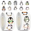 500Pcs/Roll Q Funny Penguins Series 02 Kids Rewards Stickers - DIY Scrapbooks Album Decor Sealing Label Decals