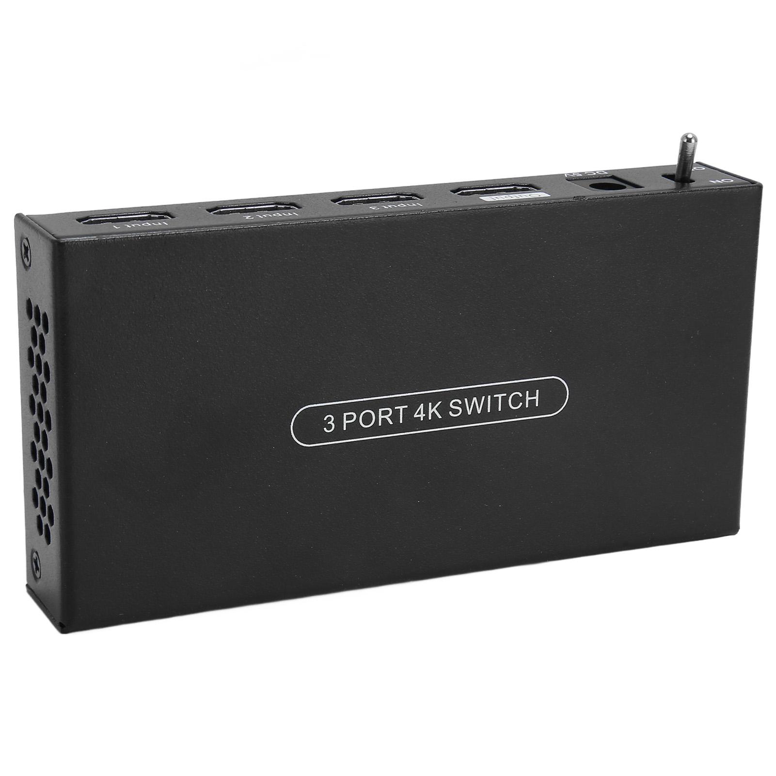 

HD Мультимедийный Интерфейс 2.0 Коммутатор 3 в 1 выход 4K 60 Гц Видео Коммутатор с Дистанционным Управлением для Игр EU Plug