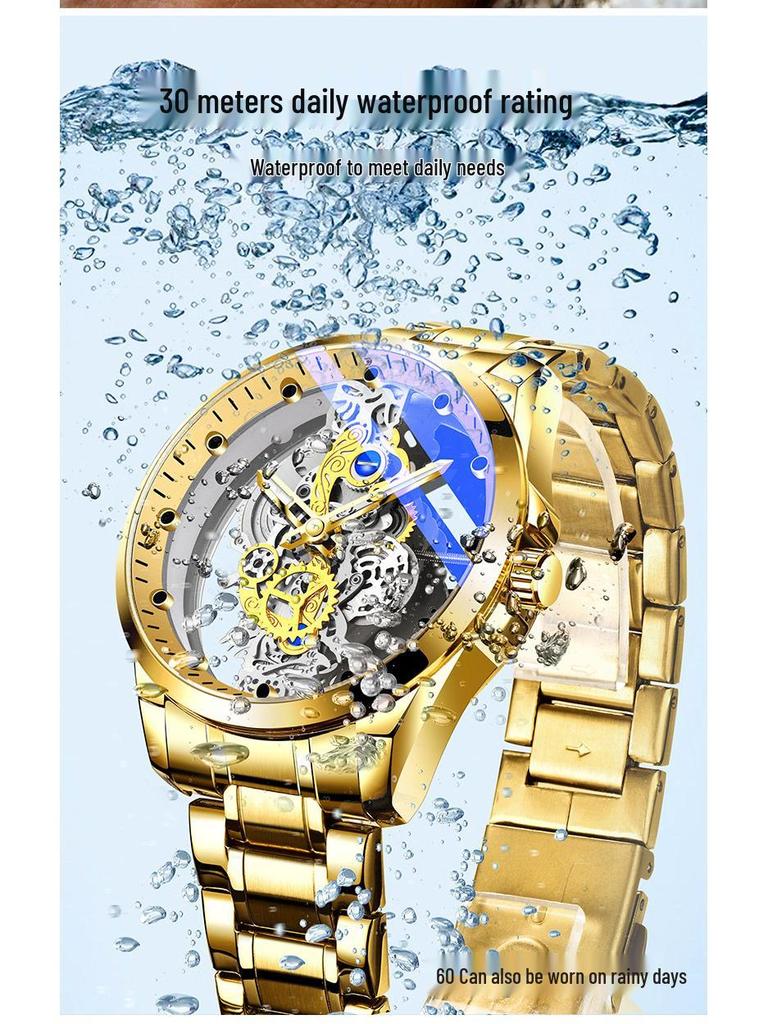 Bugatti Men's Double-Sided Automatic Mechanical Watch